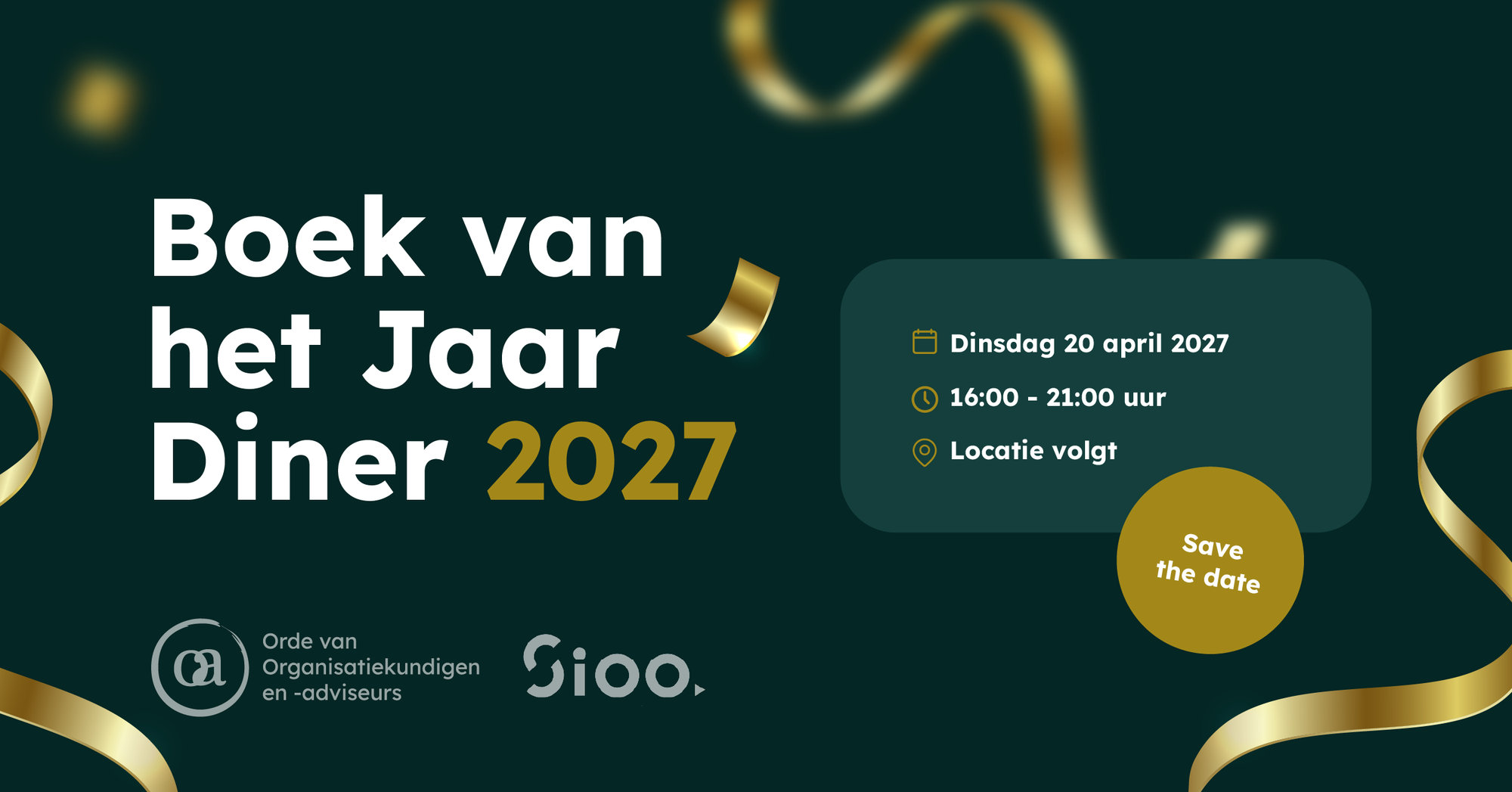 Boek van het Jaar diner 2026